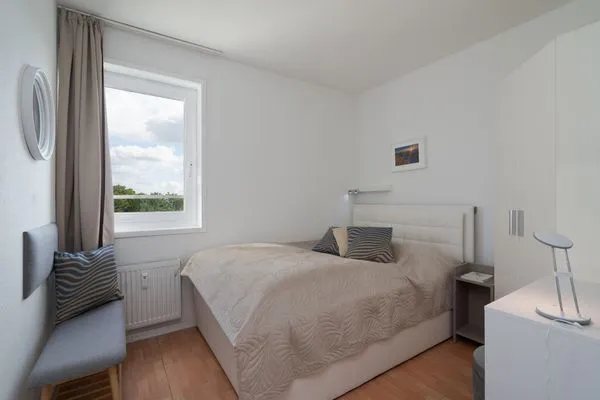 Schlafzimmer Panoramic Ginys Meerblick Appartement