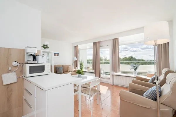 Wohnzimmer Panoramic Ginys Meerblick Appartement