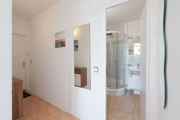 Badezimmer Panoramic Ginys Meerblick Appartement