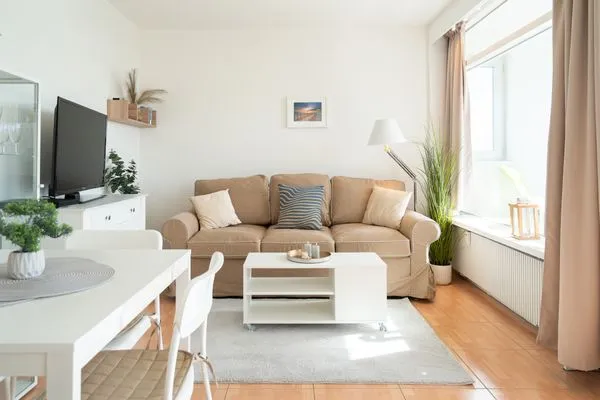 Wohnzimmer Panoramic Ginys Meerblick Appartement