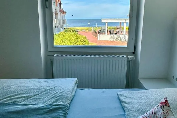 Schlafzimmer Haus Südwind Ferienwohnung Wellenblick