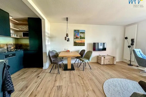 Wohnzimmer Haus Südwind Ferienwohnung Wellenblick