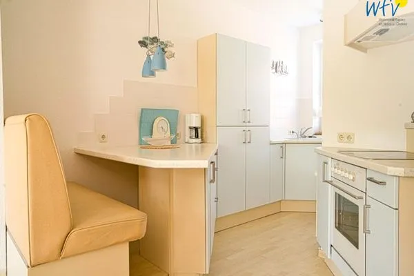 Küche / Küchenzeile Ferienhäuser Jadehörn Ferienwohnung Sandfloh