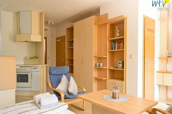 Wohnzimmer Ferienhäuser Jadehörn Ferienwohnung Sandfloh