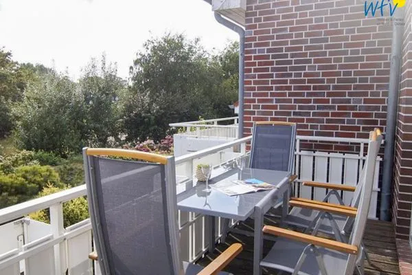 Balkon Ferienhäuser Jadehörn Ferienwohnungen Sandfloh + Sonnenstern