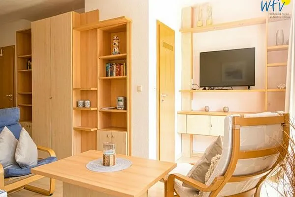 Wohnzimmer Ferienhäuser Jadehörn Ferienwohnungen Sandfloh + Sonnenstern