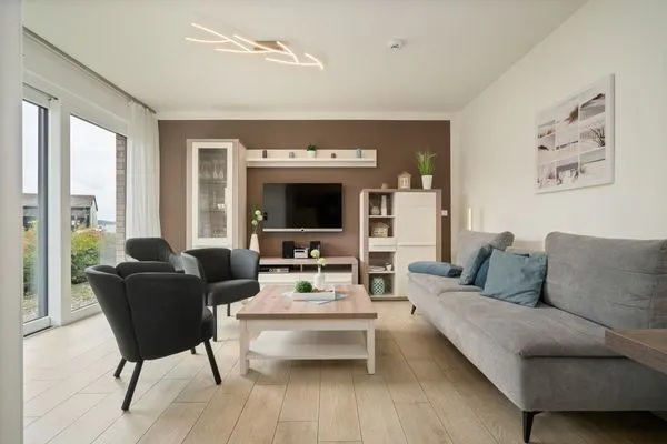 Ferienwohnung Müritztraum Waren (Müritz) - Gemütliches Wohnzimmer  Müritztraum