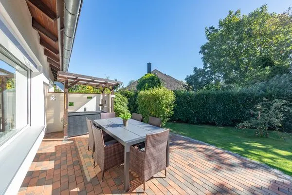 Garten  6 East – großzügiges Ferienhaus mit Garten