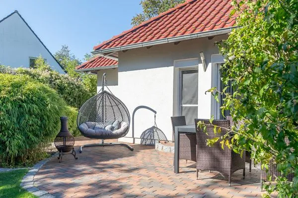Garten  6 East – großzügiges Ferienhaus mit Garten