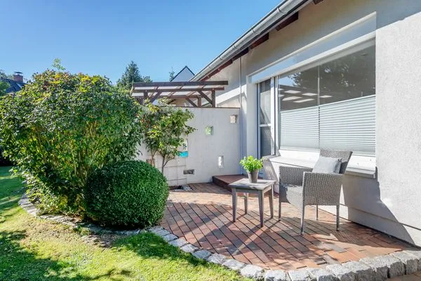 Garten  6 East – großzügiges Ferienhaus mit Garten