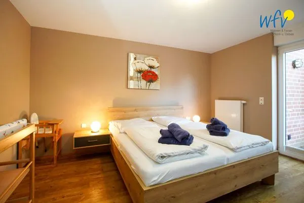 Schlafzimmer Haus Gartenstraße Ferienwohnung Nemo