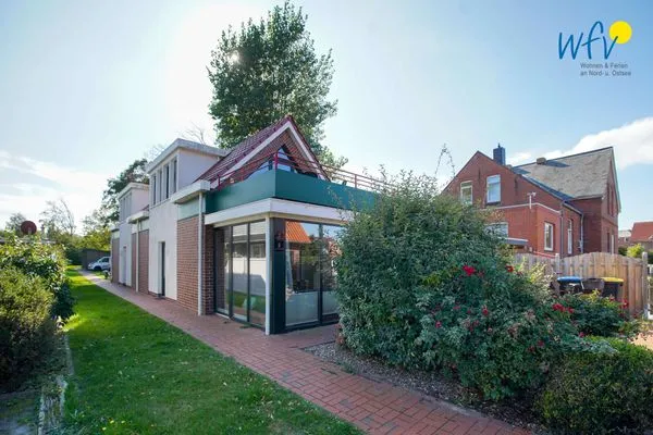 Fassade / Eingang Haus Gartenstraße Ferienwohnung Nemo