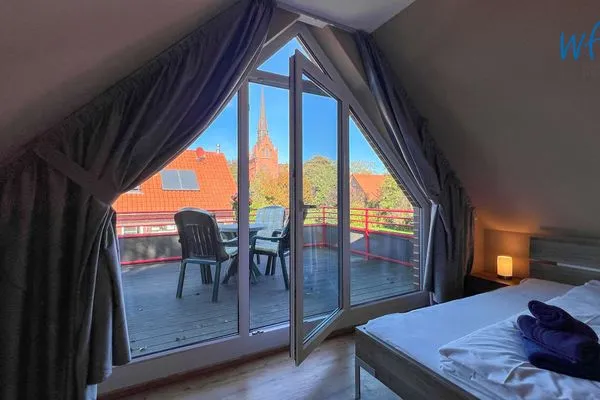 Schlafzimmer Haus Gartenstraße Ferienwohnung Nemo