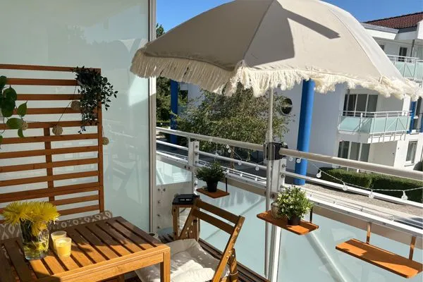 Ferienwohnung Aparthotel Zingst Heymat - Sonne auf dem Balkon genießen  Heymat
