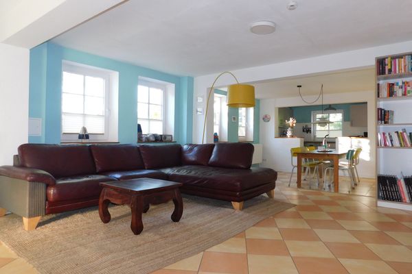  Ferienhaus La Mer Ostseebad Ahrenshoop - Wohnzimmer