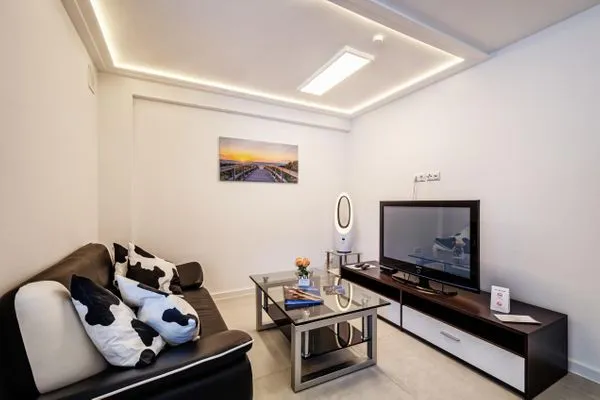 Wohnzimmer  FeWo Abendrot in PRORA - 6.11