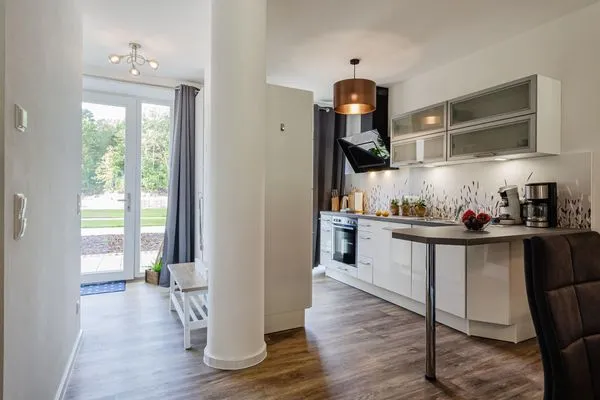 Vollausgestattet Küche, Kaffeemaschine mit Filter, Kaffeemaschine mit Pads (Senseo), Elektro-Grill  FeWo Ahoi in PRORA - 5.06