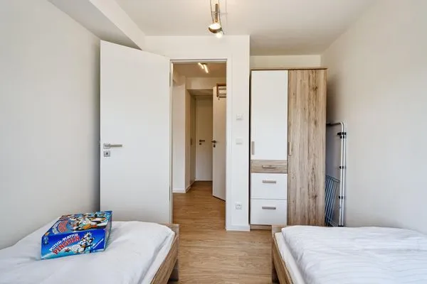 Schlafzimmer 2: 2xEinzelbetten (90x200)  FeWo Arkonas Strandperle in PRORA - 5.23