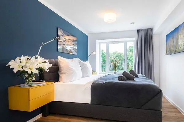 Badezimmer 1: Regendusche, WC, Haartrockner  FeWo Wunderschön! in PRORA - 8.21