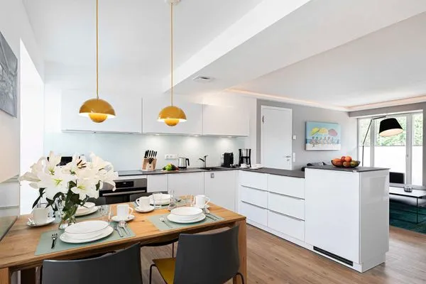 Vollausgestattete offene Küche  FeWo Wunderschön! in PRORA - 8.21