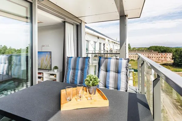 Balkon  FeWo Ausblick in PRORA - 8.52