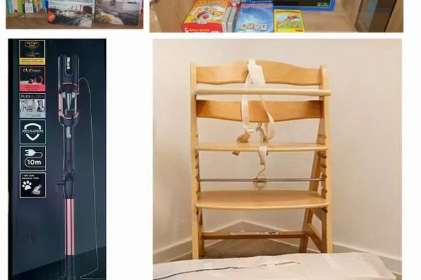 Kinderreisebett + Kinderhochstuhl  FeWo Ausblick in PRORA - 8.52