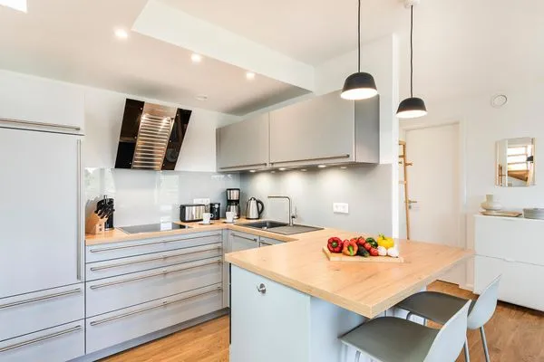 Vollausgestattete Küche  FeWo Deck54 Dachterrasse in PRORA - 3.54