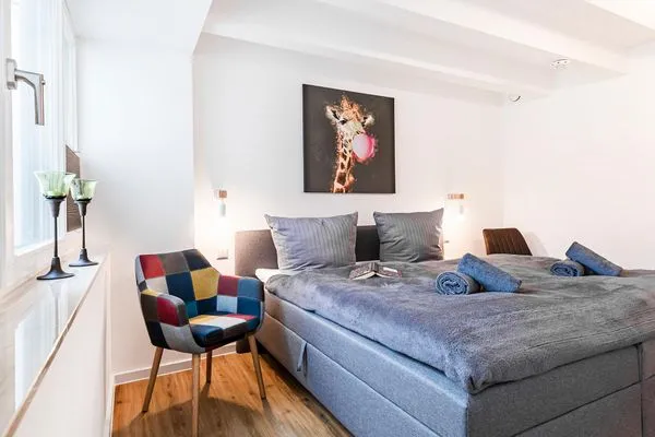 Schlafzimmer 2: 1 Doppelbett (180x200), Insektenschutzgitter  FeWo Strandlust in PRORA - 7.11