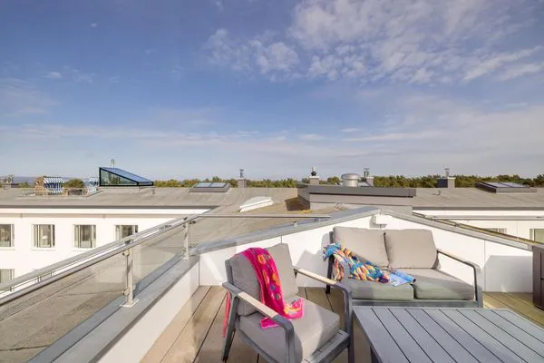 Gemeinschaftssauna: Sky-Sauna 5.OG mit dazu gehöriger Rooftop-Terrasse  FeWo Dünenblick in PRORA - 5.34