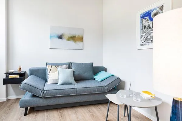 Schlafzimmer 3: Schlafsofa  FeWo TREIBsand in PRORA - 2.03