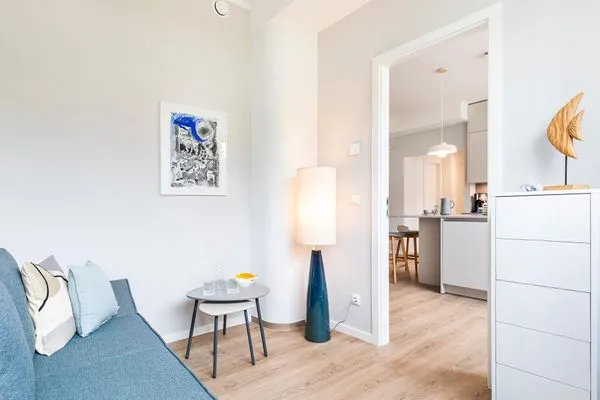 Schlafzimmer 3: Schlafsofa  FeWo TREIBsand in PRORA - 2.03