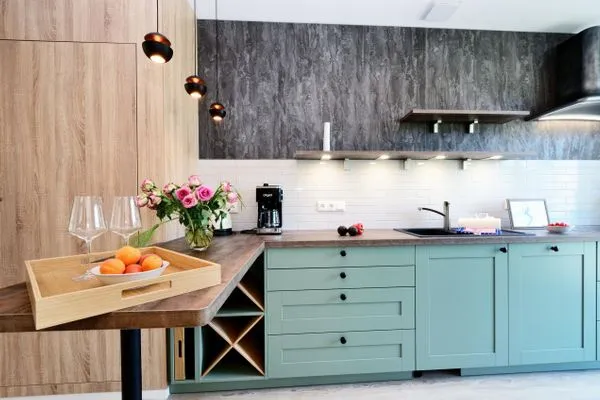 Vollausgestattete Küche  FeWo Gooddays in PRORA Familien-Maisonette mit Terrasse & Balkon - 8.02