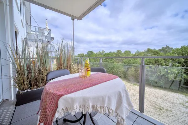 Balkon  FeWo Hiddensee 4.2 in PRORA mit Waschmaschine - 7.42