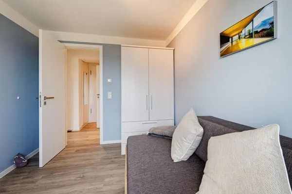 Schlafzimmer 2: Schlafcouch  FeWo Horizont in PRORA - 5.54