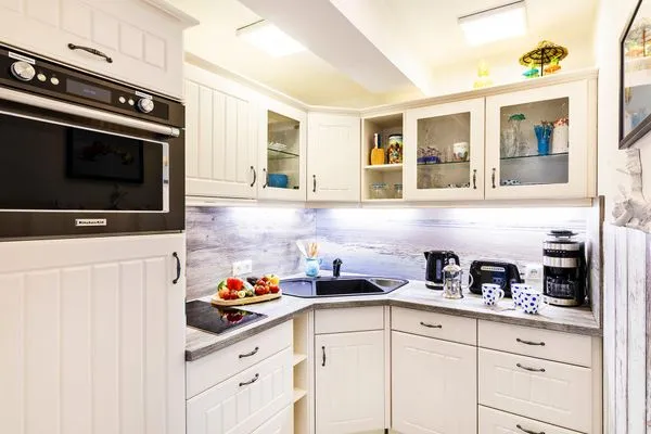 Vollausgestattete Küche  FeWo Strandmuschel in PRORA mit Strandkorb am Strand & Balkon - 8.32