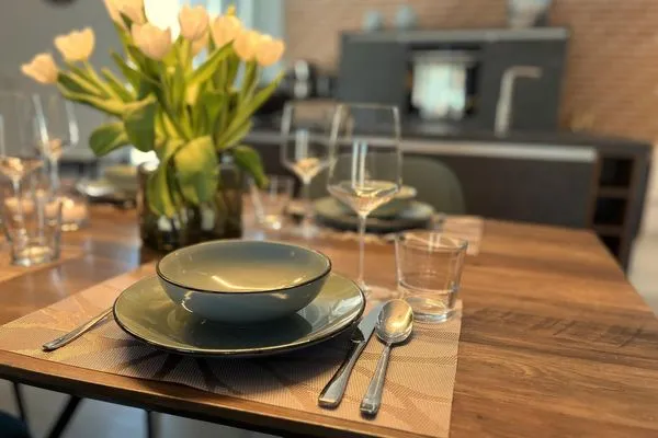 Vollausgestattet Küche  FeWo Strandloft in PRORA - 7.12