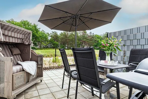 Terrasse  FeWo Lieblingsplatz in PRORA - 7.06