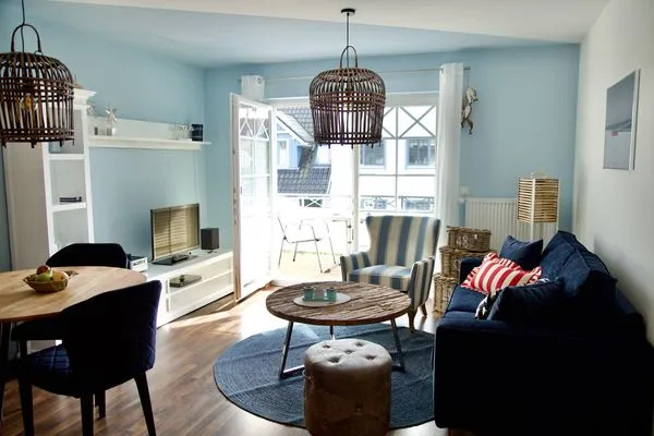 Blick ins Wohnzimmer  Villa Carpe Diem Wohnung 6