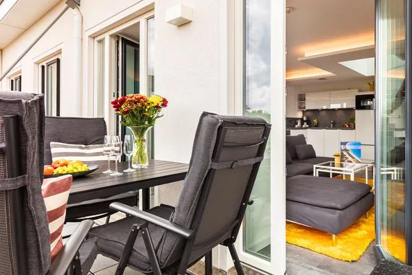 Balkon  FeWo Malanya Dachterrasse in PRORA - 4.52