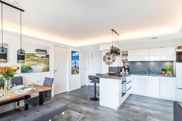 Vollausgestattete Küche  FeWo Malanya Dachterrasse in PRORA - 4.52