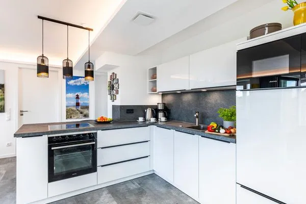 Vollausgestattete Küche  FeWo Malanya Dachterrasse in PRORA - 4.52