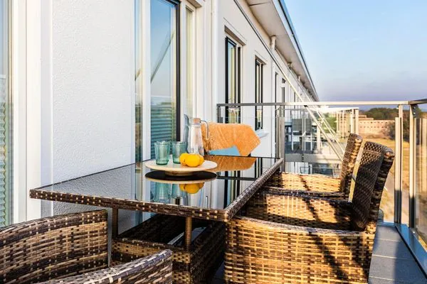 Balkon  FeWo Meeresrauschen Dachterrasse in PRORA - 4.51