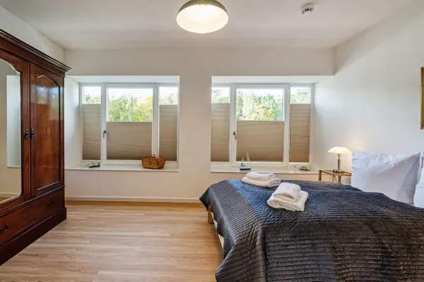 Schlafzimmer 2: 1 Doppelbett, (140x200)  FeWo Ostsee Bernstein in PRORA - 5.01