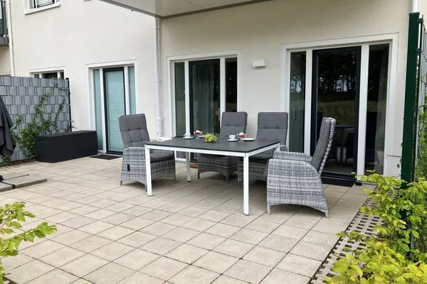 Terrasse  FeWo Ostseebrise in PRORA - 5.03