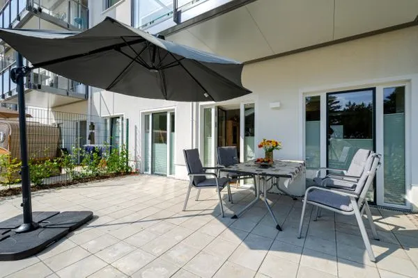 Terrasse  FeWo Proras Strandhaus in PRORA - 9.03