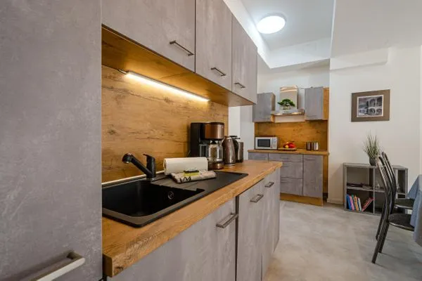 Vollausgestattete Küche:  FeWo Proras Strandhaus in PRORA - 9.03