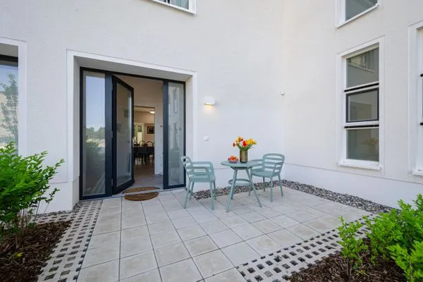 Terrasse  FeWo Proras Strandhaus in PRORA - 9.03