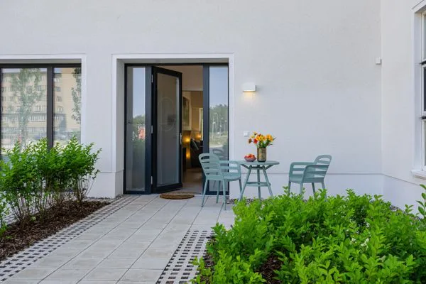 Terrasse  FeWo Proras Strandhaus in PRORA - 9.03