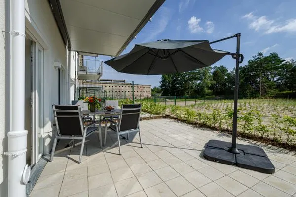 Terrasse  FeWo Proras Strandhaus in PRORA - 9.03