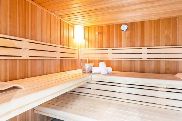 Gemeinschafssauna: Sky-Sauna 5.OG (mit dazu gehöriger Rooftop-Terrasse)  FeWo Oceanview in PRORA - 5.13